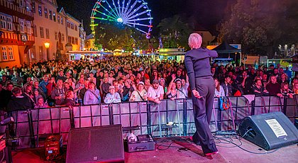 Leslie Clio beim Arnstädter Stadtfest. Foto: Sebastian Köhler